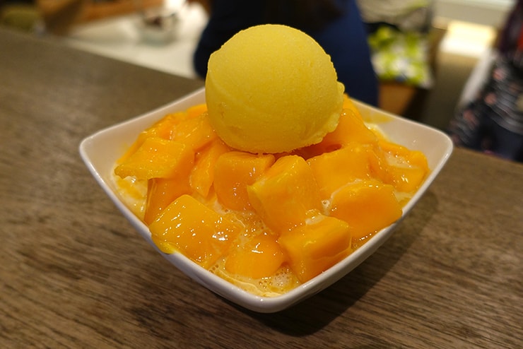 台北・永安市場「冰果天堂」のマンゴーかき氷
