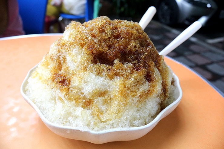 台北・永安市場「良古早味黒糖剉冰」の黑糖剉冰
