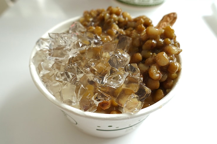 台北・大安「綠豆薏仁」の豆腐冰淇淋