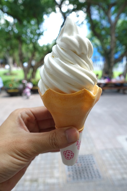 台湾セブンイレブンの霜淇淋（ソフトクリーム）