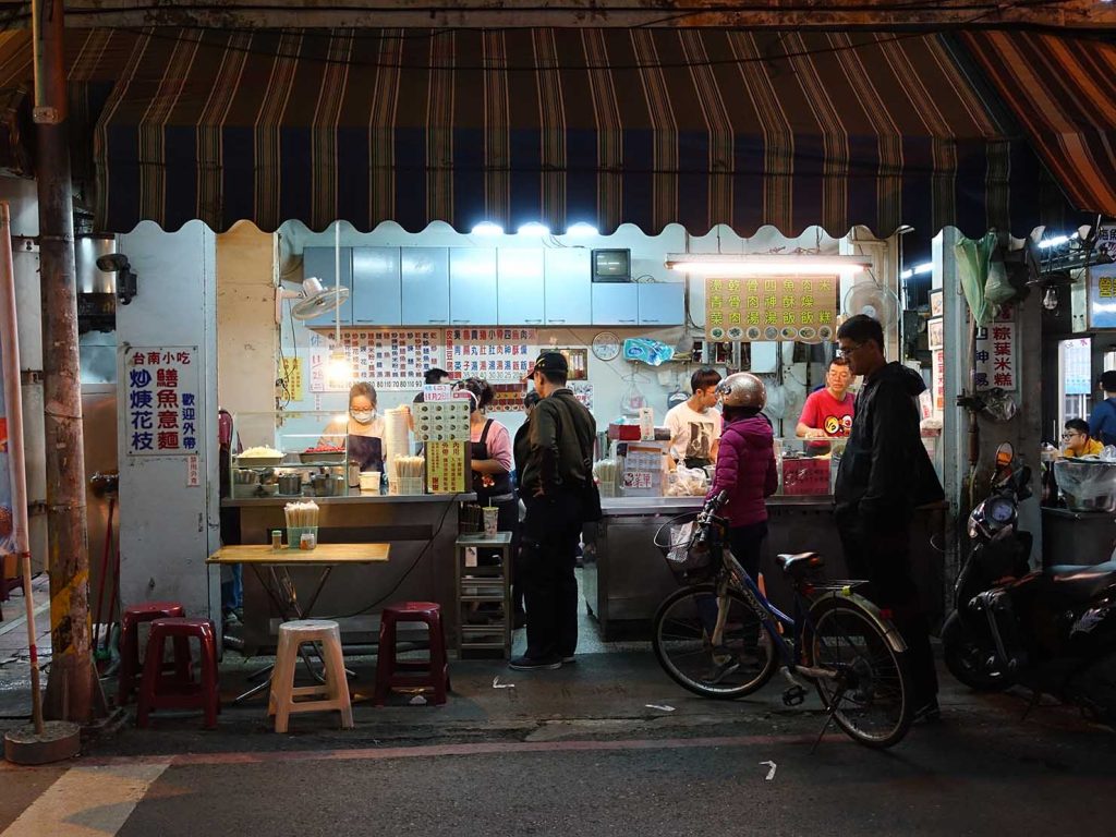台南・永樂市場（國華街）のおすすめ台湾グルメ店「黃記鱔魚意麵」の外観