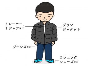 台湾男子お気に入りの冬コーデ「ダウンジャケット」