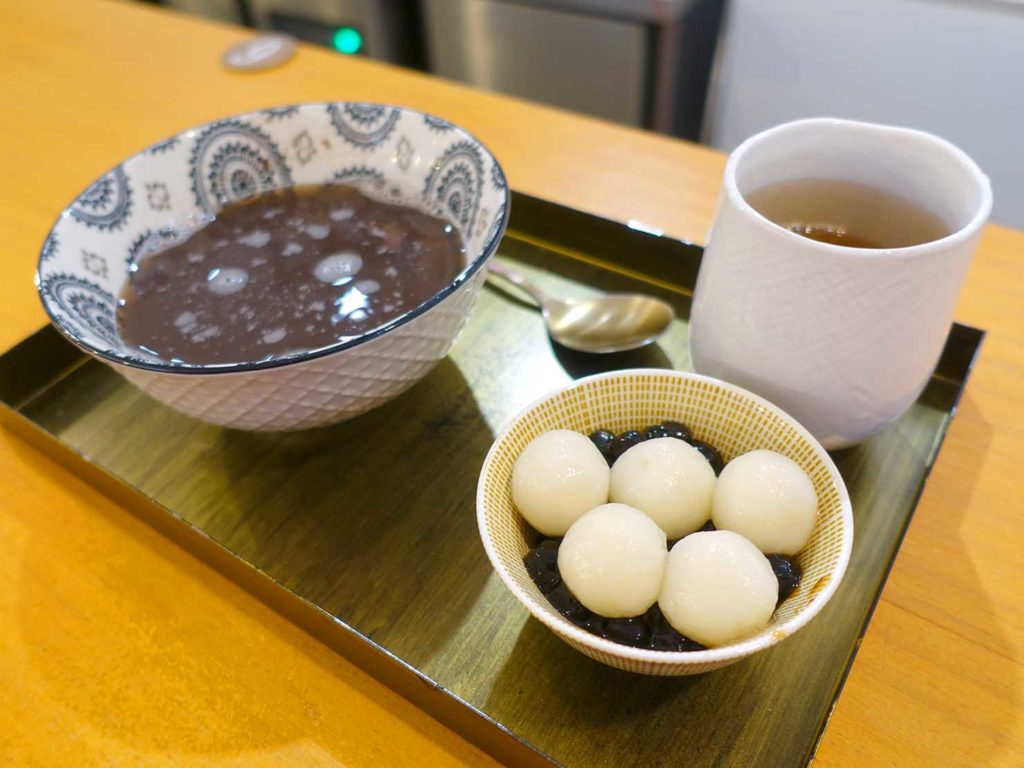 台北・中山駅周辺のおすすめグルメ店「The Wrice 來時」の珍珠白玉紅豆湯