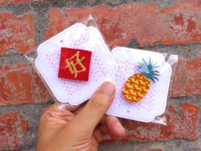 台北101エリアでのおみやげ探しにおすすめのショップ「好丘 Good Cho's」で買ったおみやげ・蘑菇別針