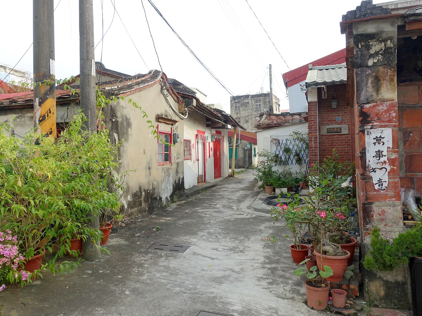 台南市街郊外のおすすめ観光スポット「新化老街」の路地ナカ