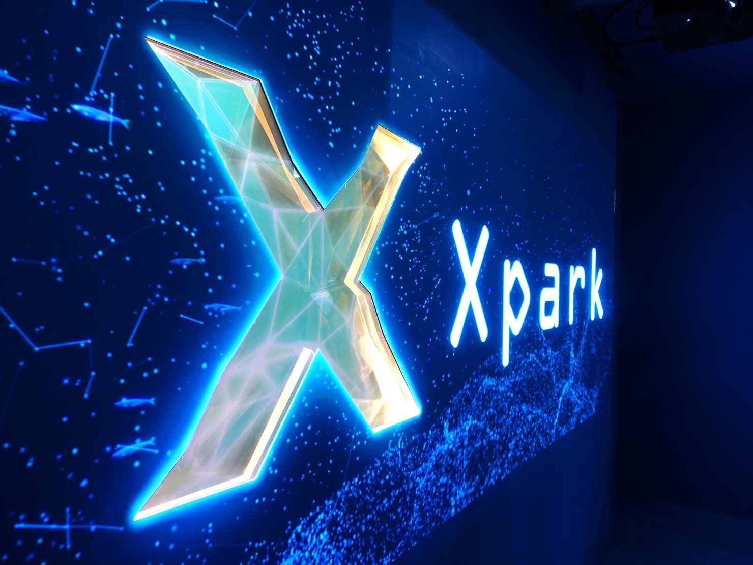 台北に誕生した都市型水族館「Xpark」のロゴ