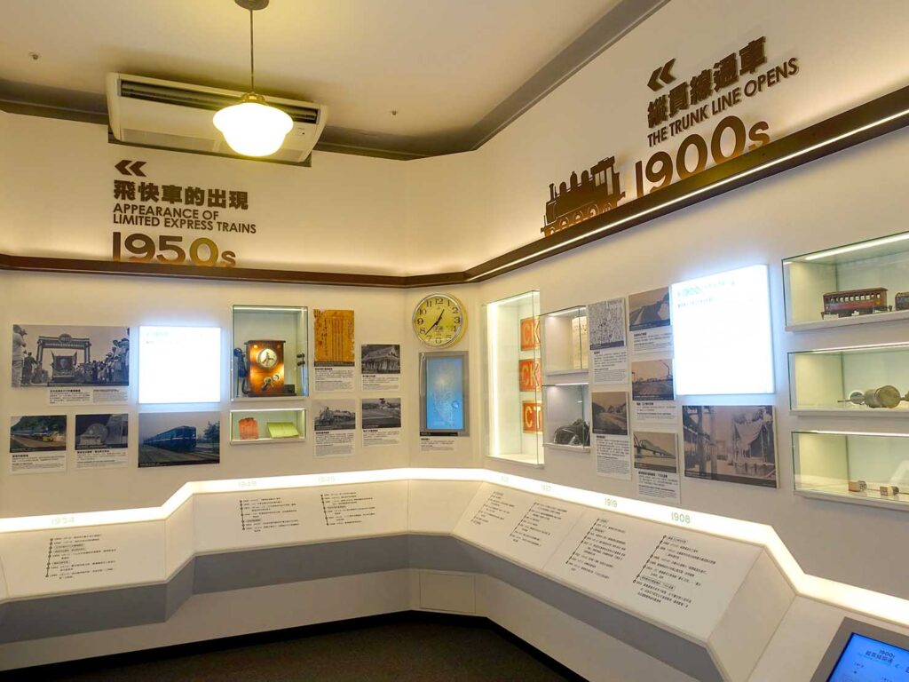 台北駅前エリアで巡りたい博物館「國立臺灣博物館 鐵道部」鉄道の歴史展示スペース