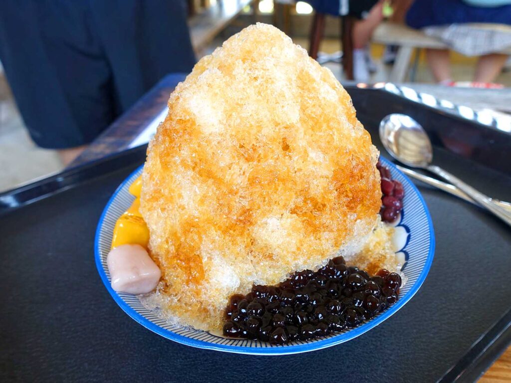 澎湖観光のおすすめスポット「二崁聚落」で食べたかき氷