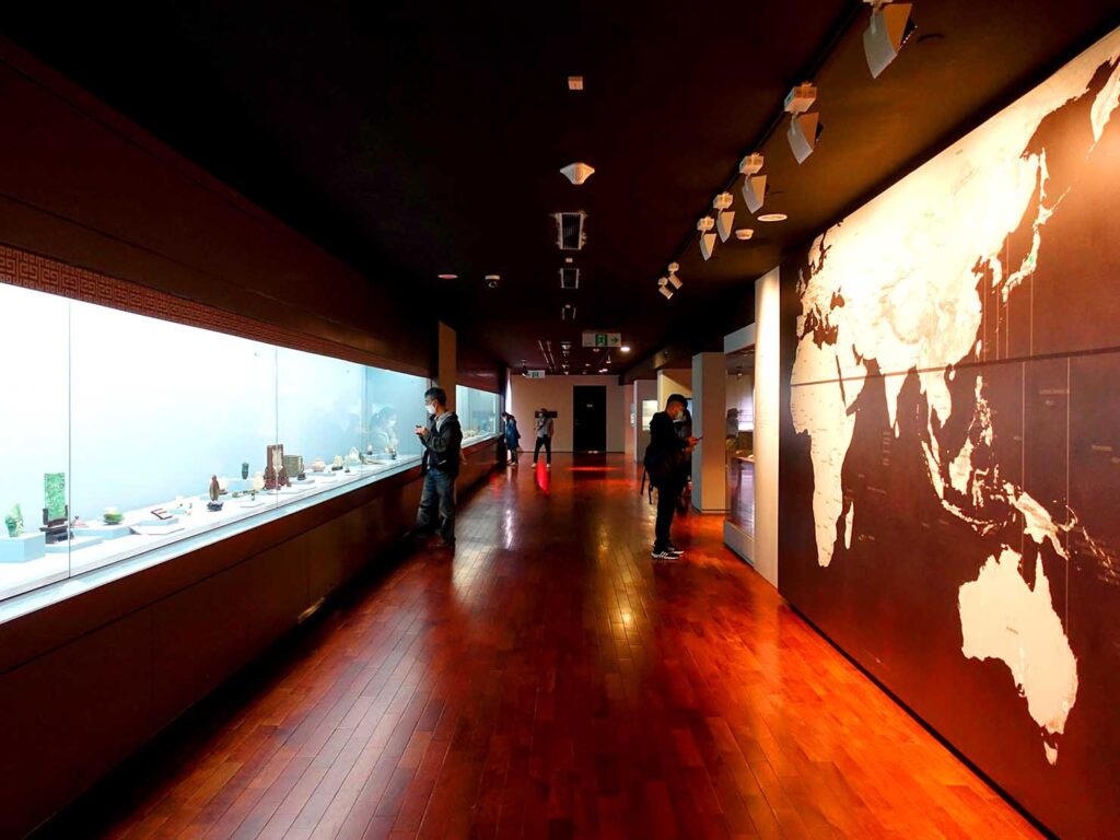 台北・故宮博物院の展示スペース