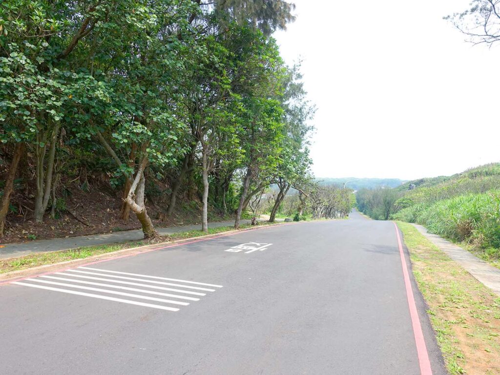 台北・白沙灣のサイクリングロード「雙灣自行車道」まもなくゴール