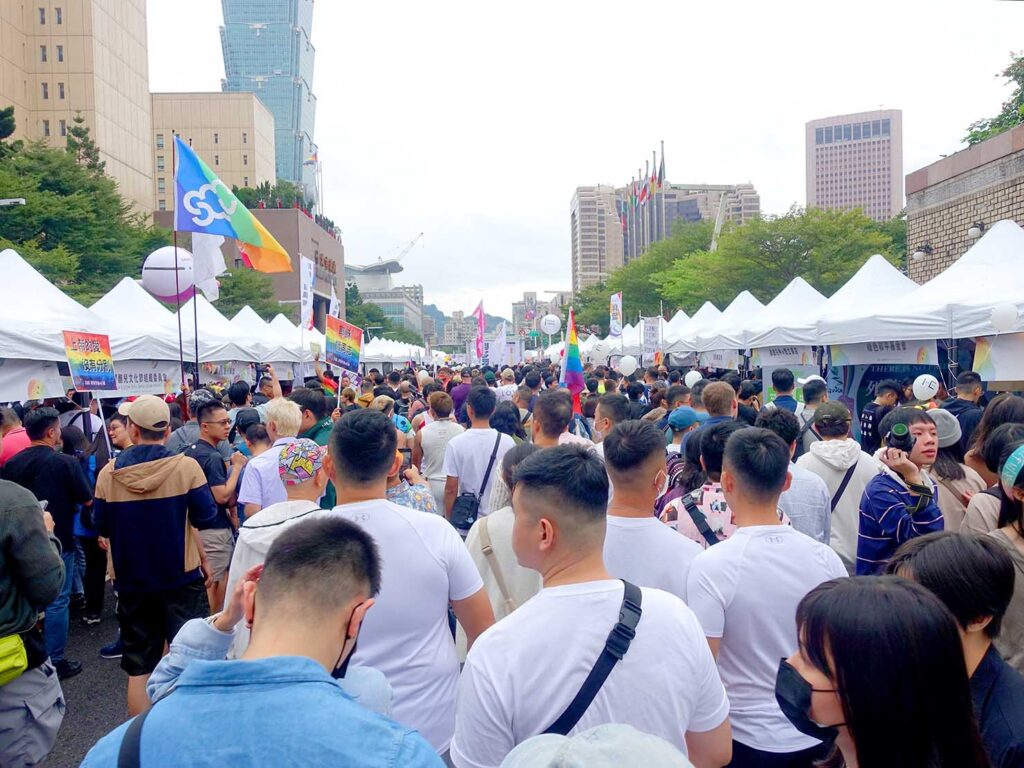 台灣同志遊行（台湾LGBTプライド）2023の特設ブース