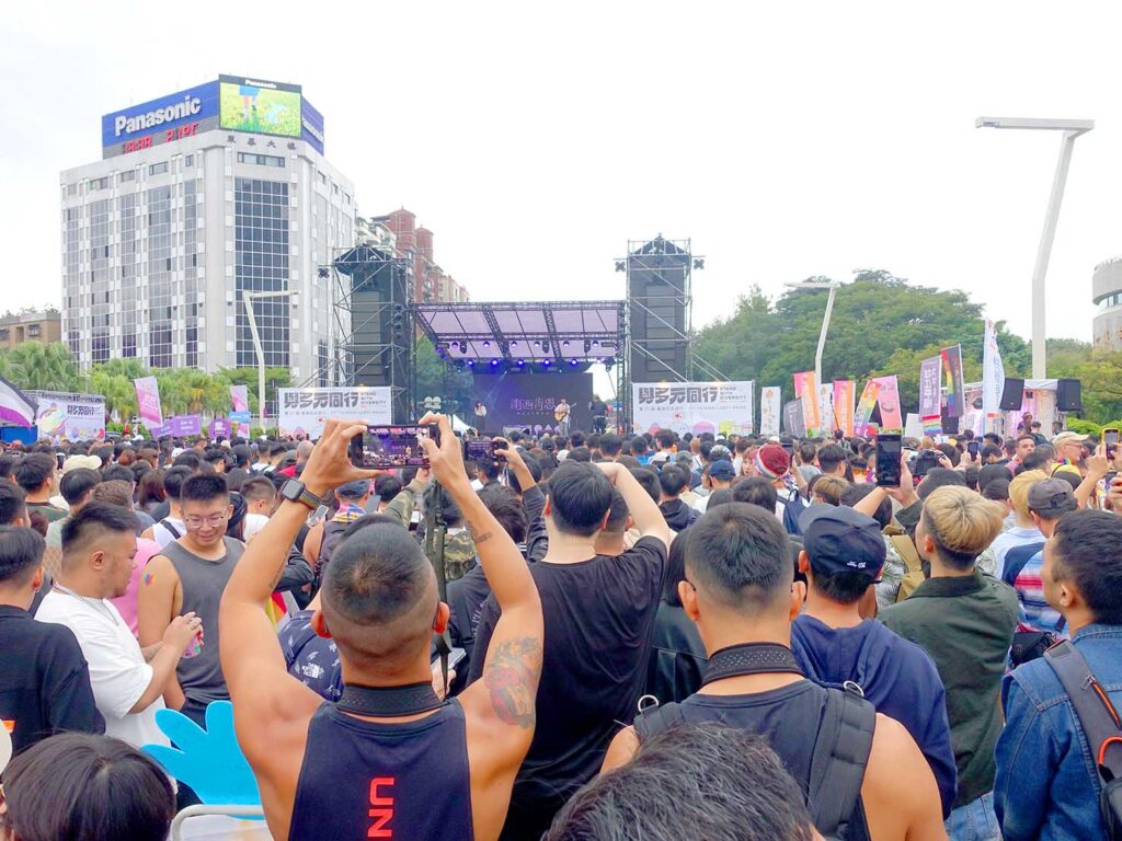 台灣同志遊行（台湾LGBTプライド）2023の特設ステージ