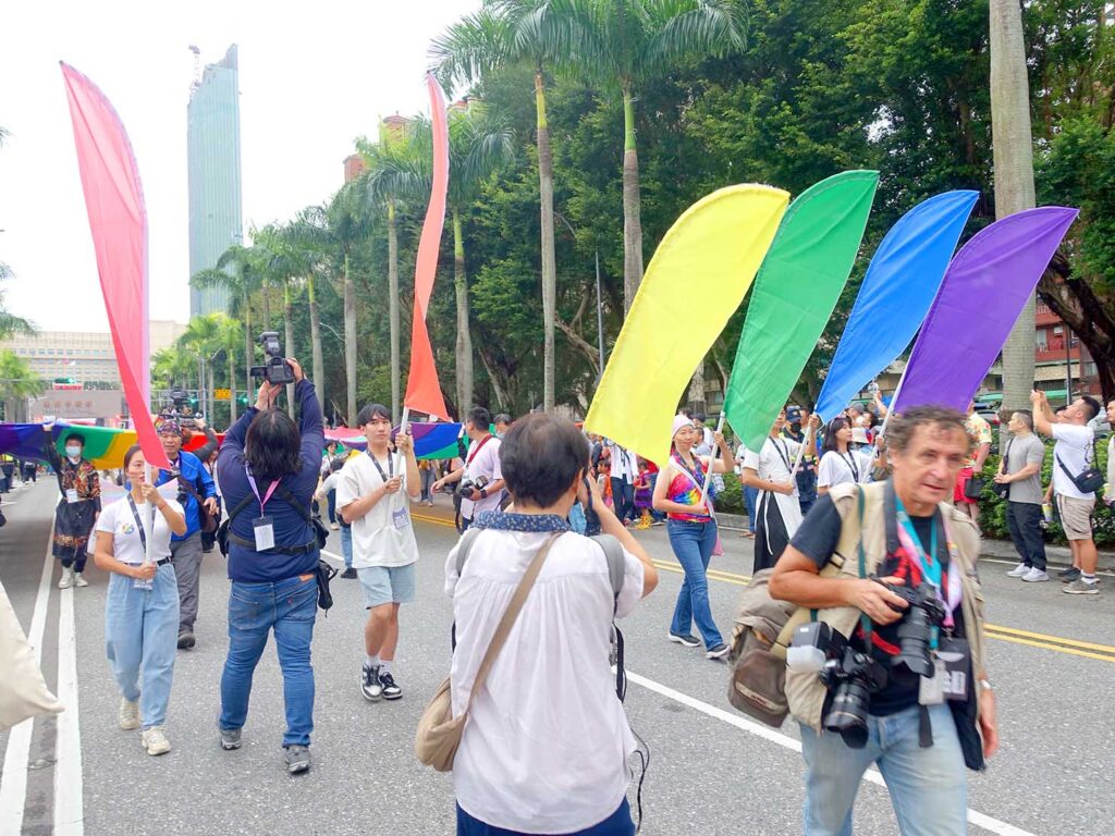 台灣同志遊行（台湾LGBTプライド）2023パレードのスタート