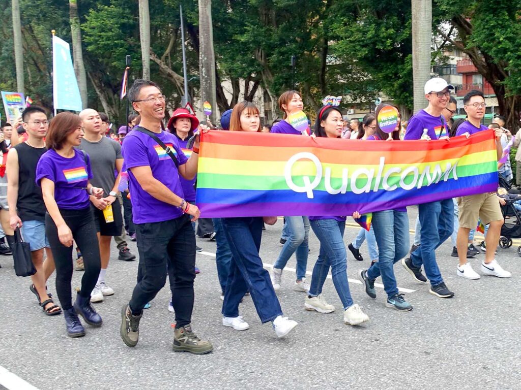 台灣同志遊行（台湾LGBTプライド）2023パレードに参加するテック系企業
