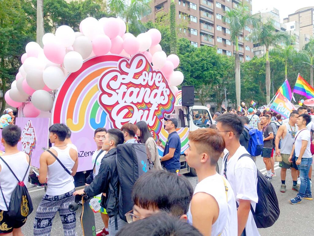 台灣同志遊行（台湾LGBTプライド）2023パレードに登場したパレードカー