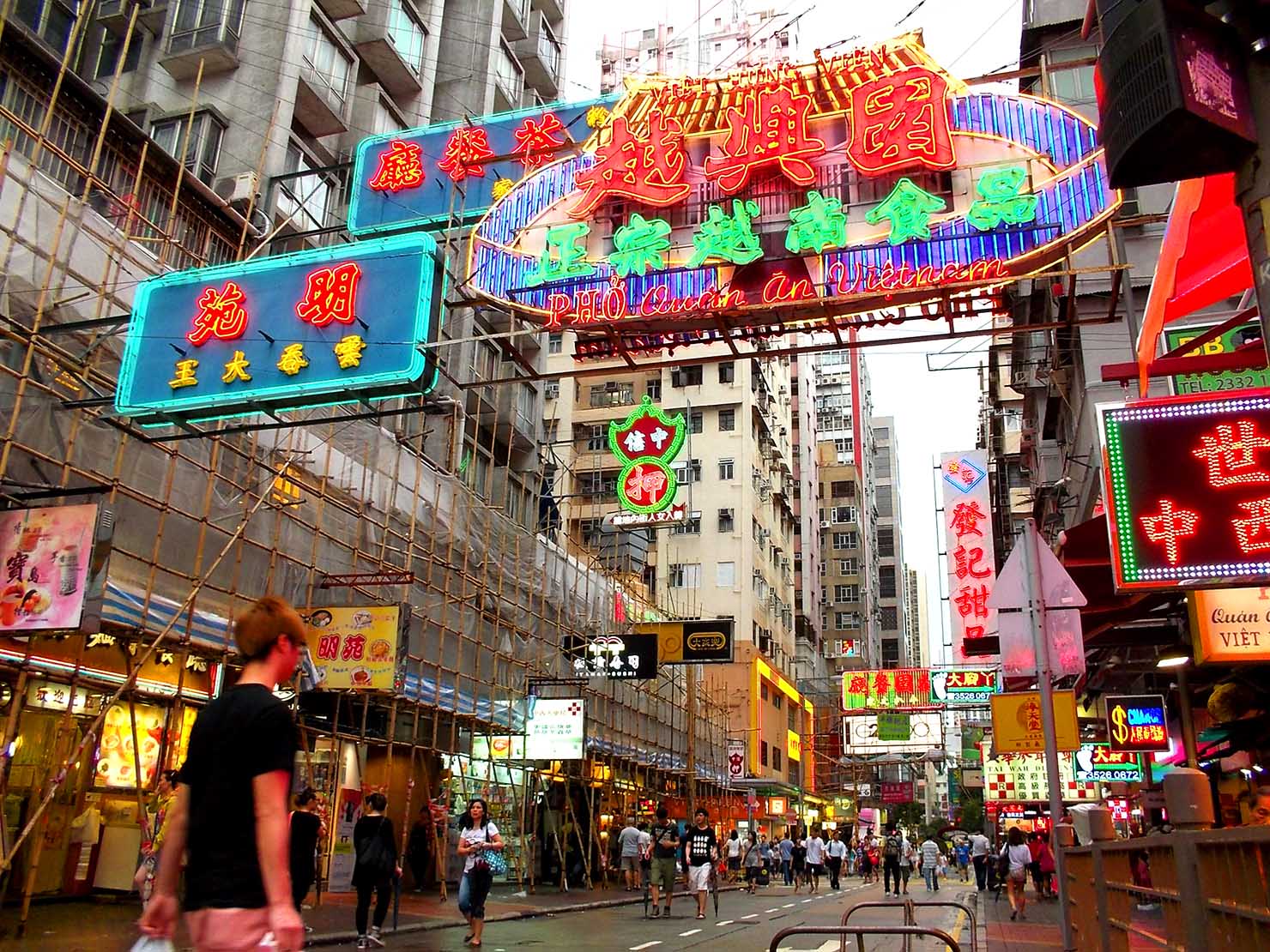 香港のネオン看板