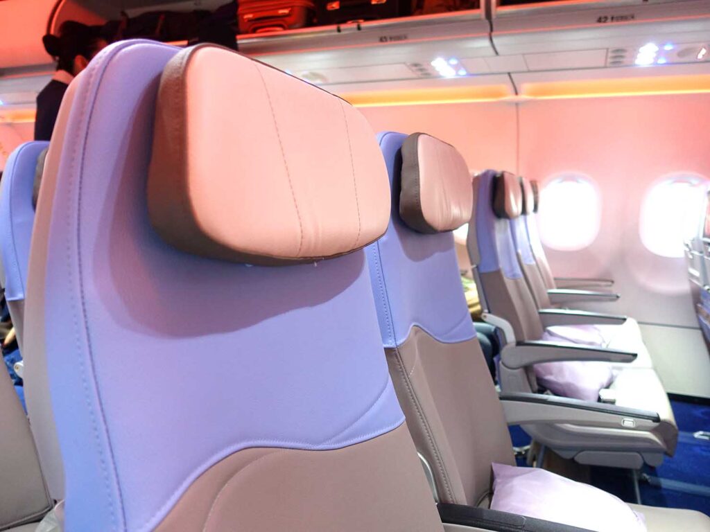 中華航空（チャイナエアライン）A321neoの座席シート