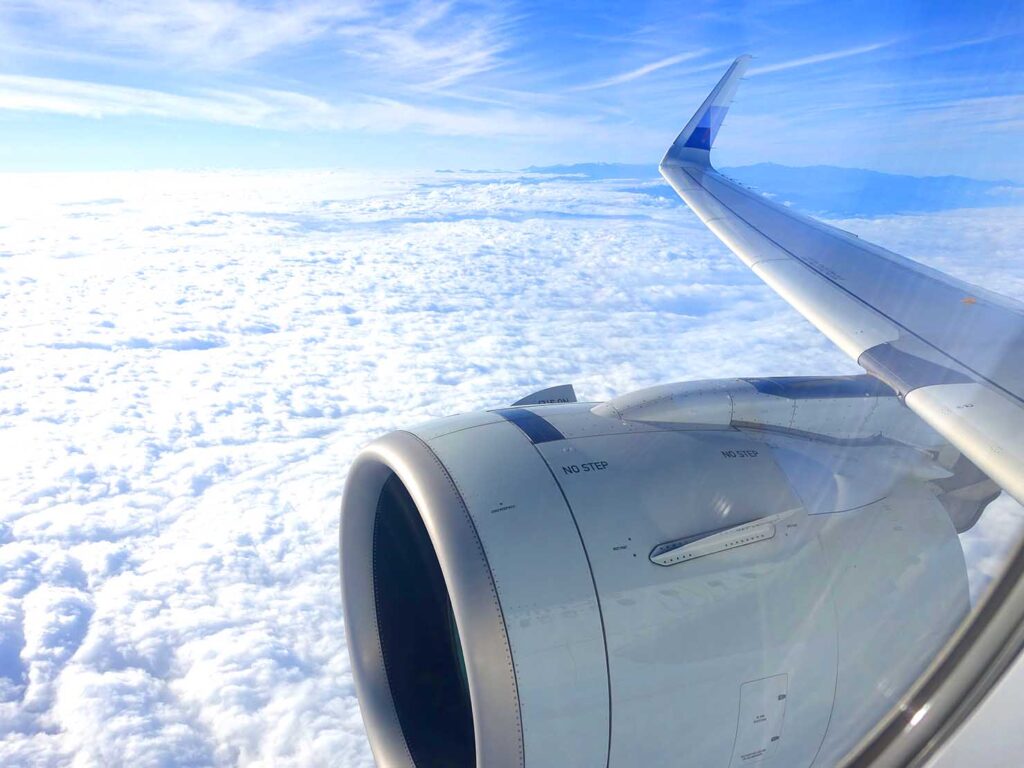 中華航空（チャイナエアライン）A321neoから眺める空