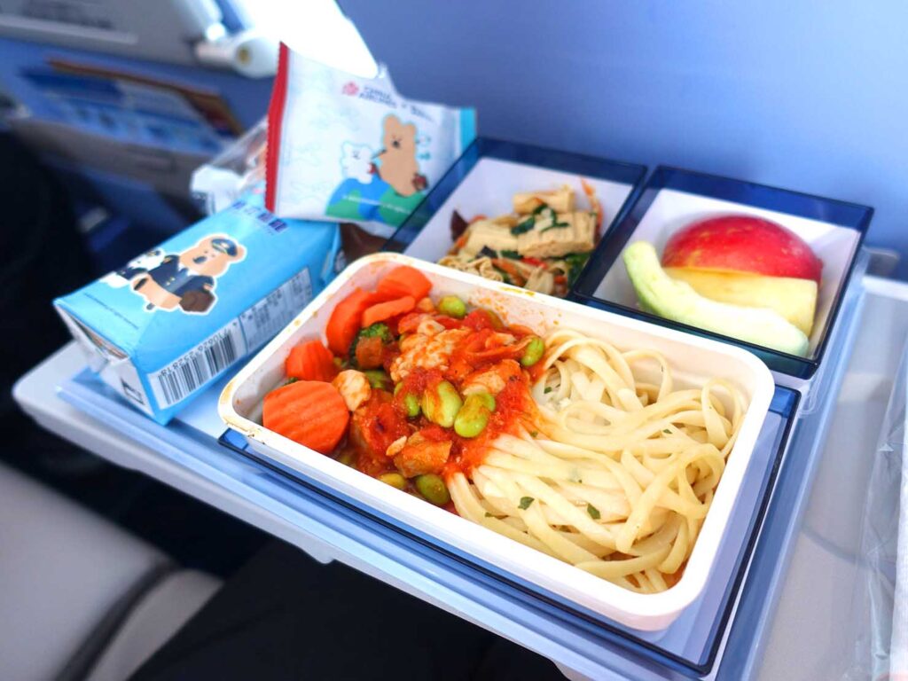 中華航空（チャイナエアライン）台北ー高松線の機内食