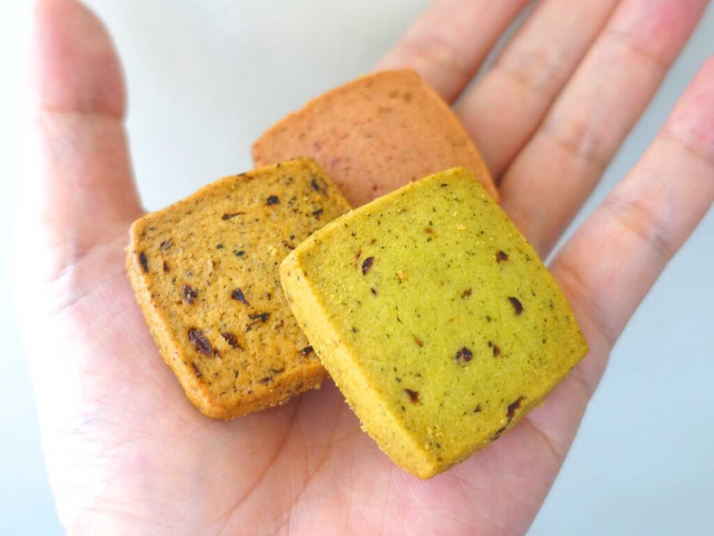 台中・宮原眼科のお菓子「日出，綜合餅乾」３種のクッキー