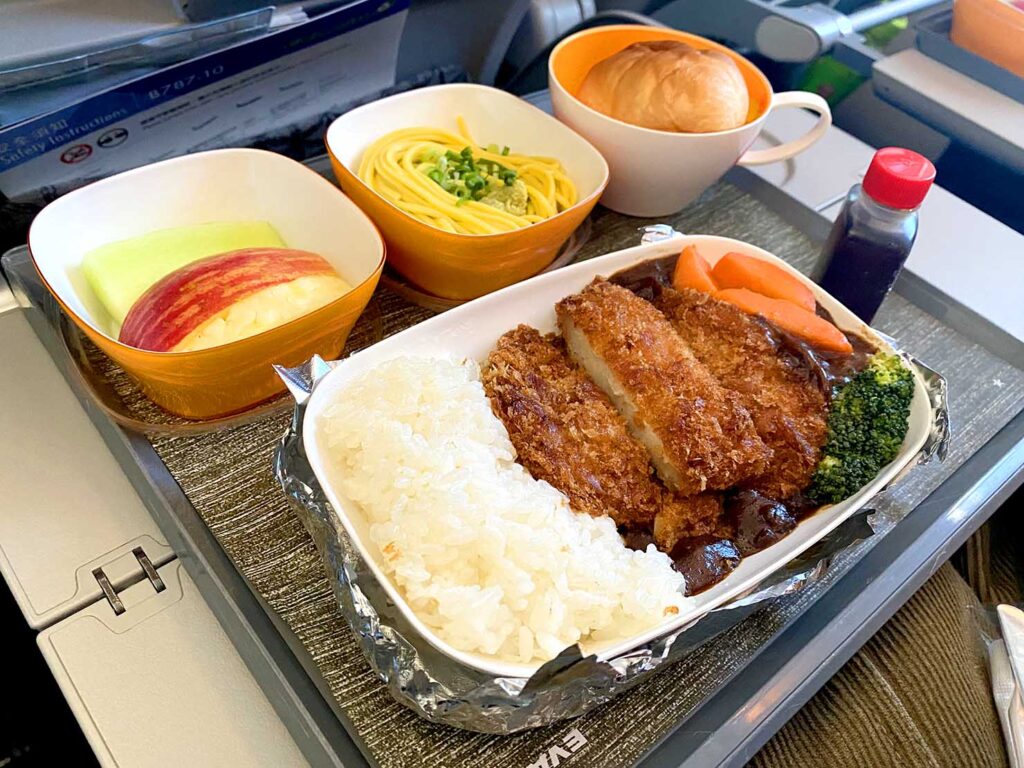 エバー航空の機内食