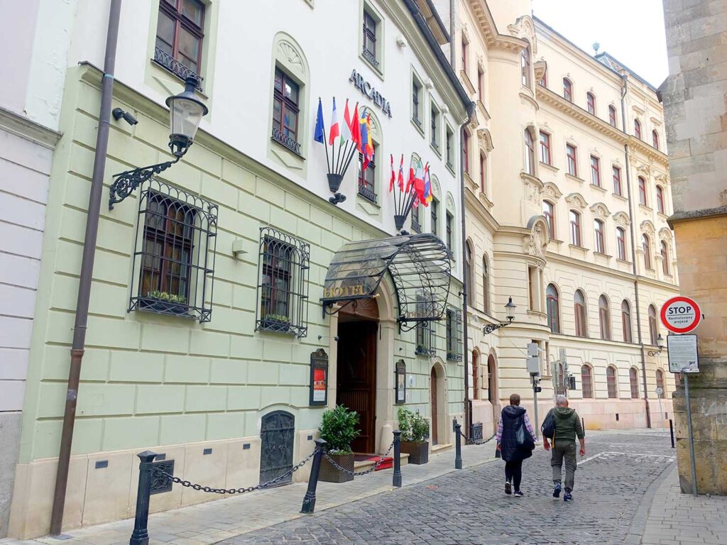 スロバキア・ブラチスラバのおすすめホテル「Arcadia Boutique Hotel」の外観