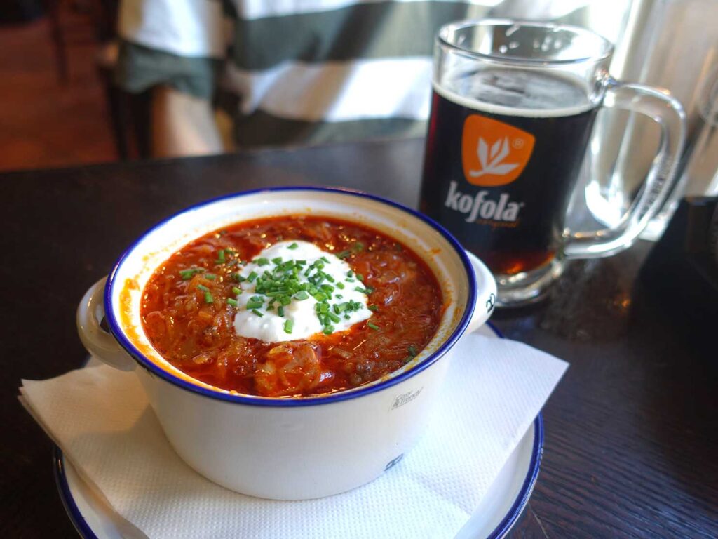 スロバキア・ブラチスラバで食べたオニオンスープ