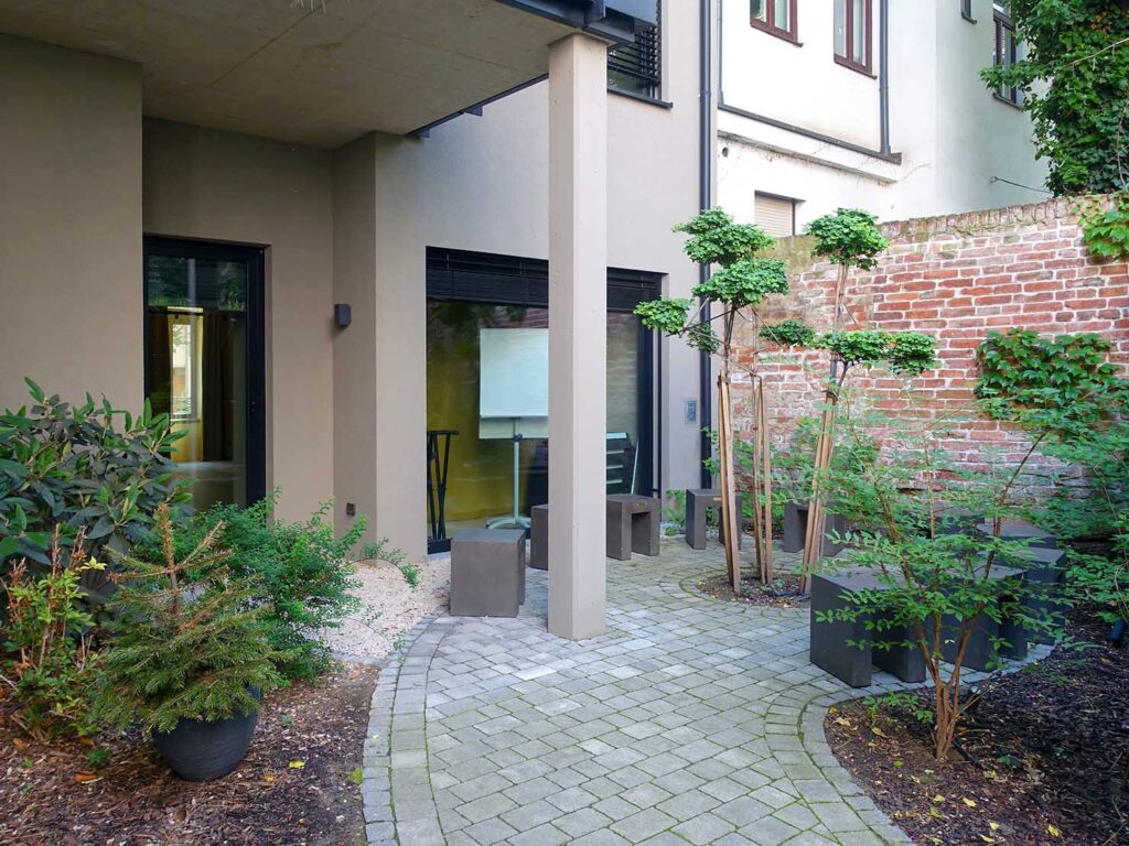 オーストリア・ウィーンのおすすめアパートメントホテル「WELTWIEN Apartments」の中庭